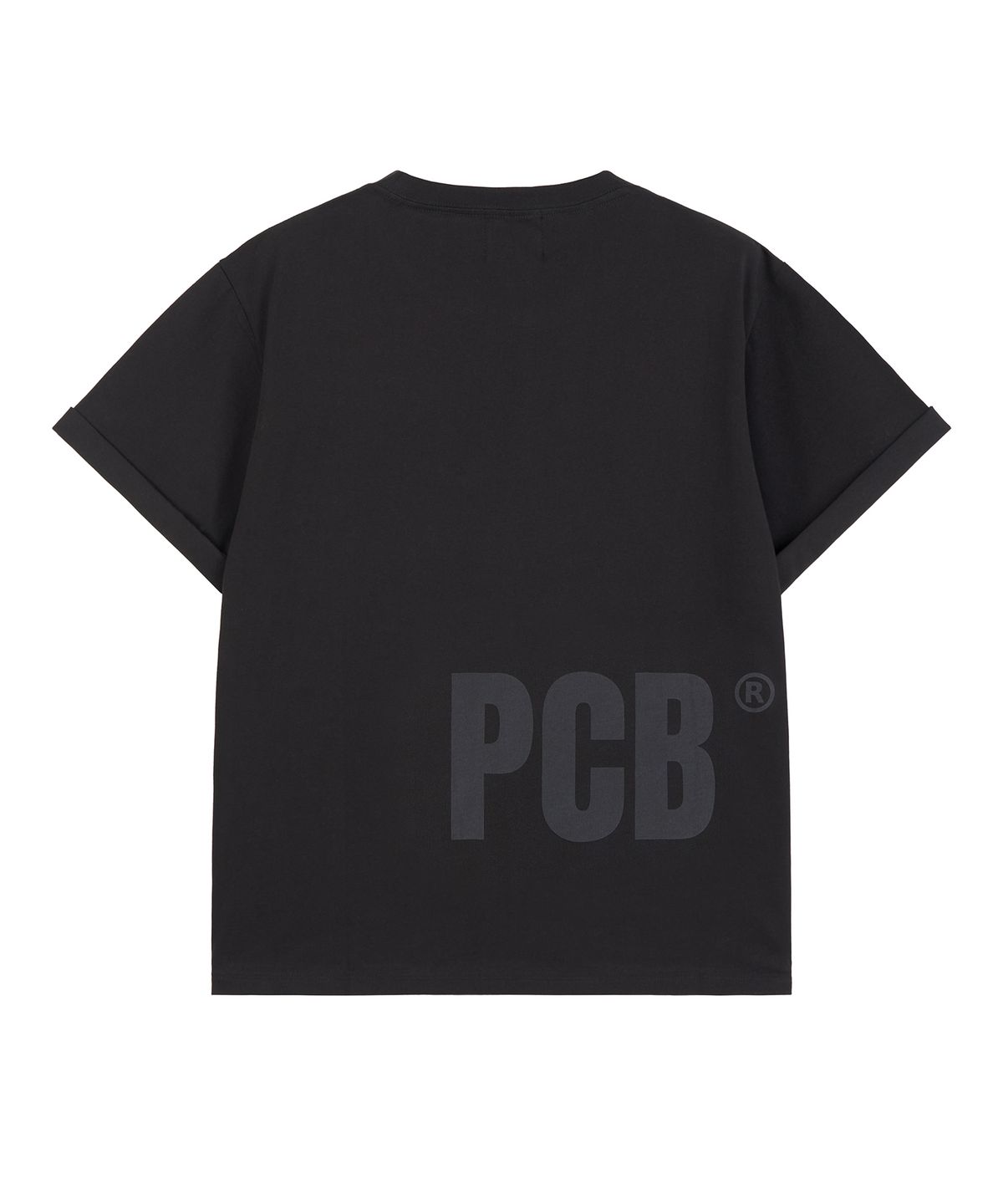 피치블랙(PITCHBLACK) PITCH HEART CROP TEE (BLACK)