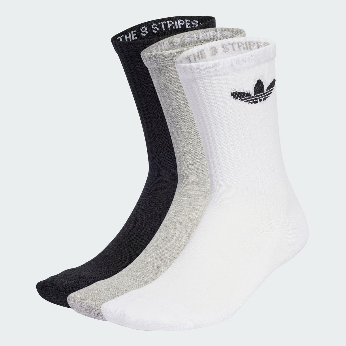 아디다스(ADIDAS) 트레포일 쿠션 크루 삭스 3켤레 IJ5614