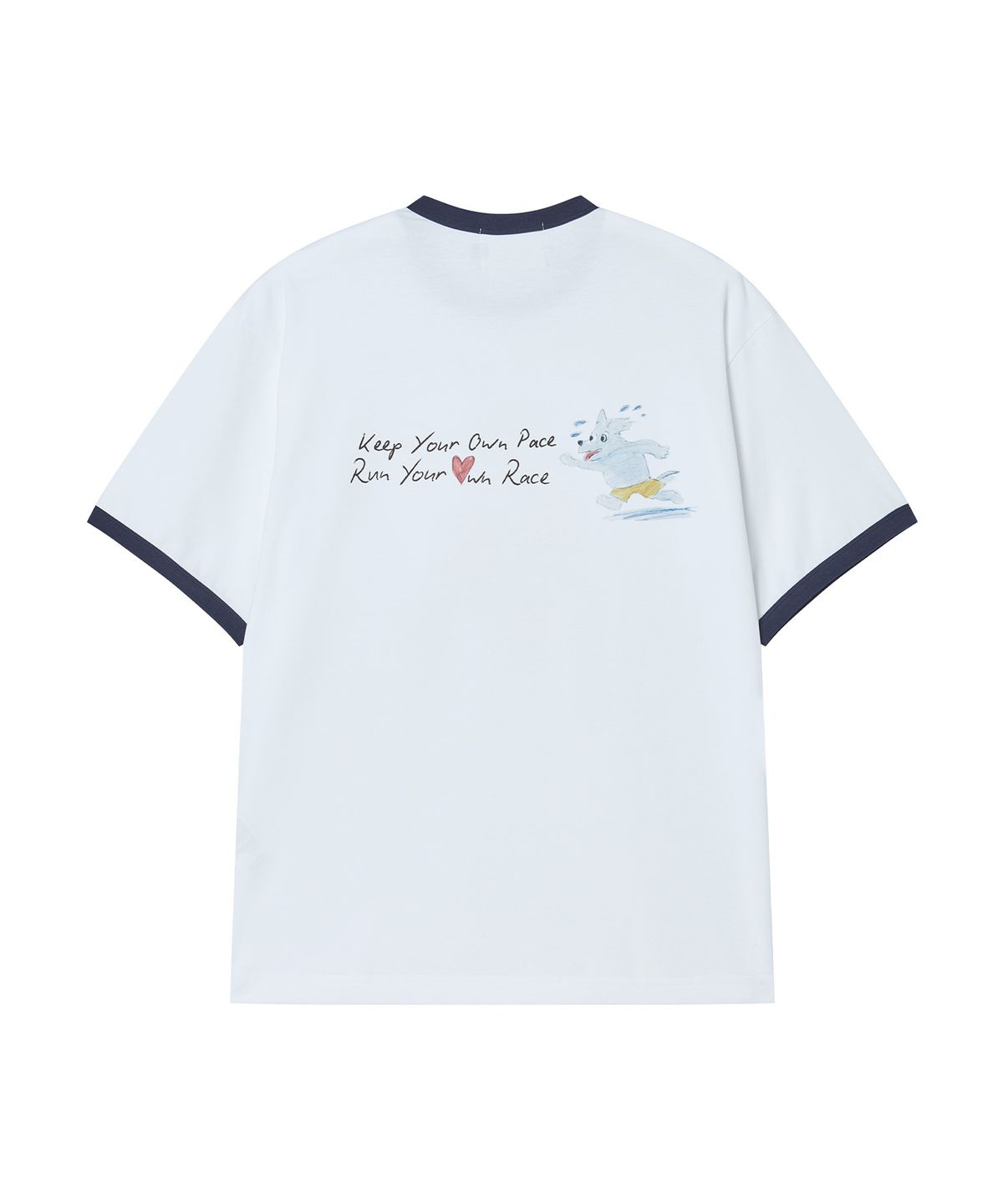 비욘드클로젯(BEYOND CLOSET) [COLLECTION LINE] 퍼포먼스 스케치 러닝 티셔츠 화이트