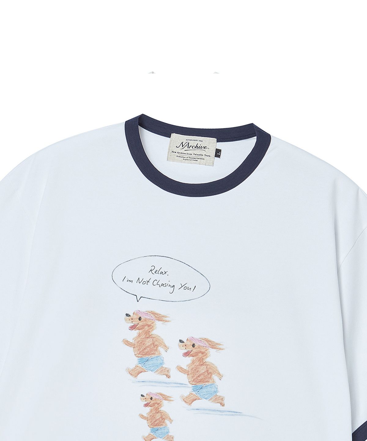 비욘드클로젯(BEYOND CLOSET) [COLLECTION LINE] 퍼포먼스 스케치 러닝 티셔츠 화이트