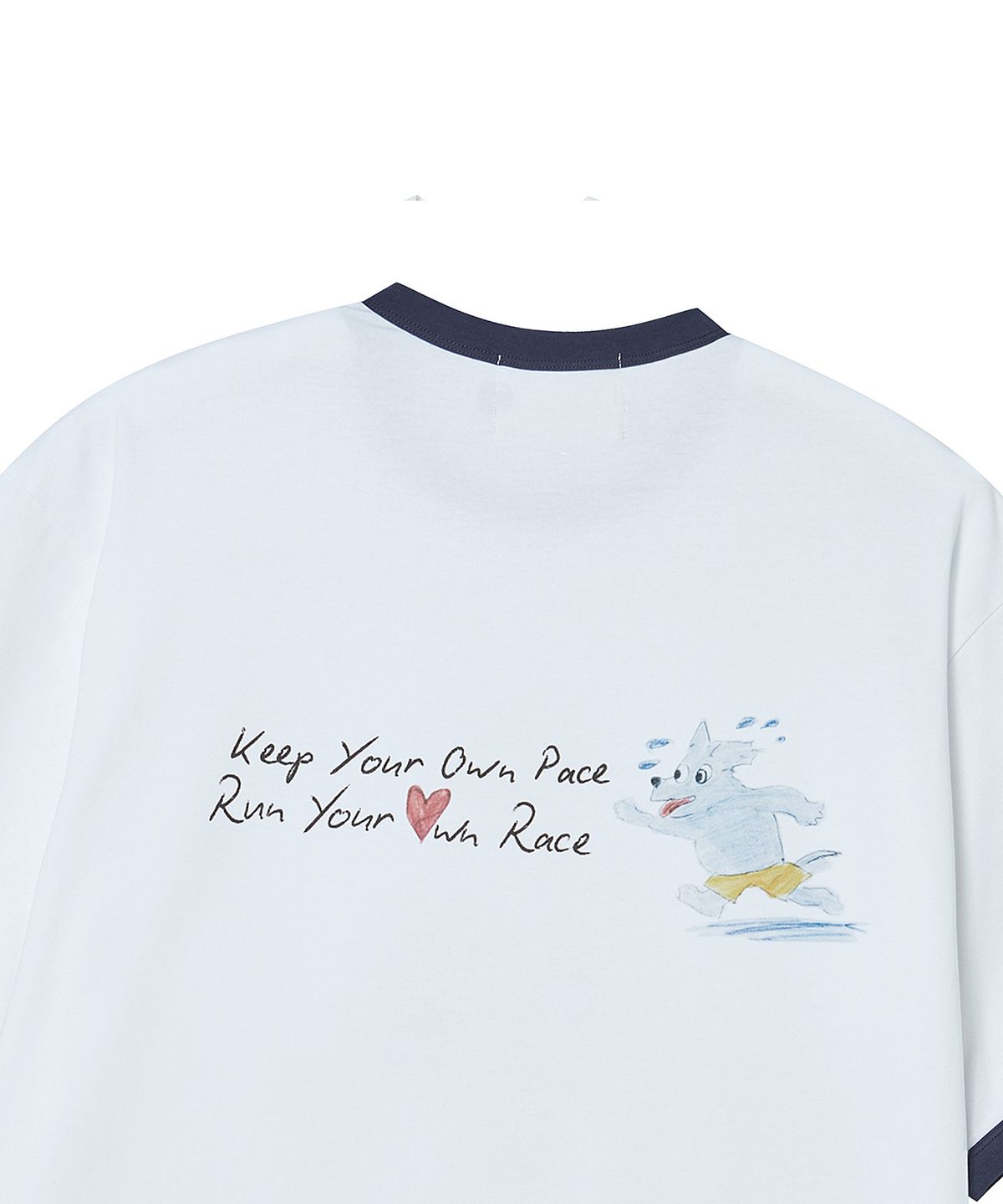 비욘드클로젯(BEYOND CLOSET) [COLLECTION LINE] 퍼포먼스 스케치 러닝 티셔츠 화이트
