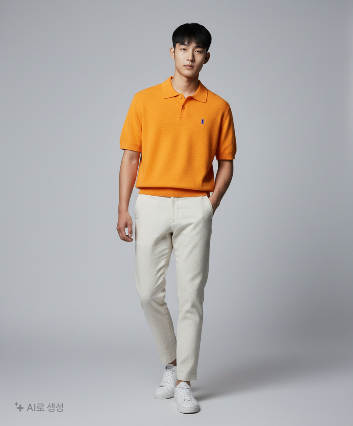 세컨모놀로그(SECONDMONO) 키홀 부클 카라 숏슬리브 니트 [6 COLOR]_SEKT007 L