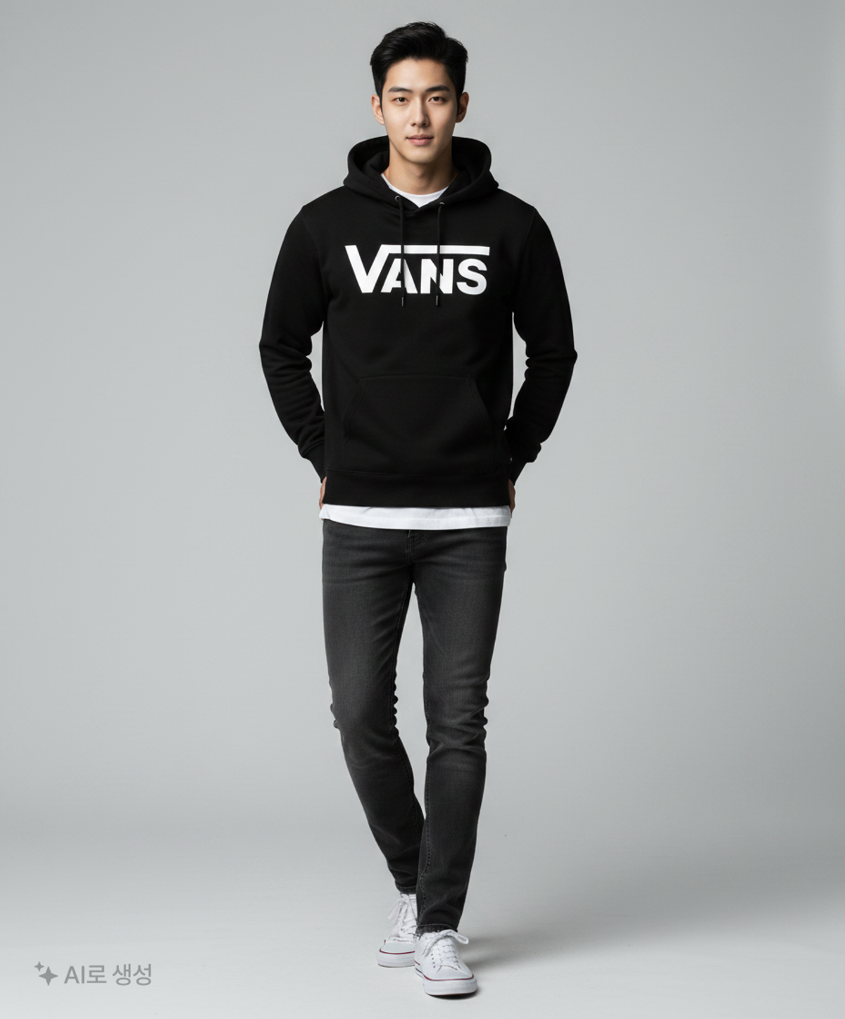 반스(VANS) 후드 티셔츠 S