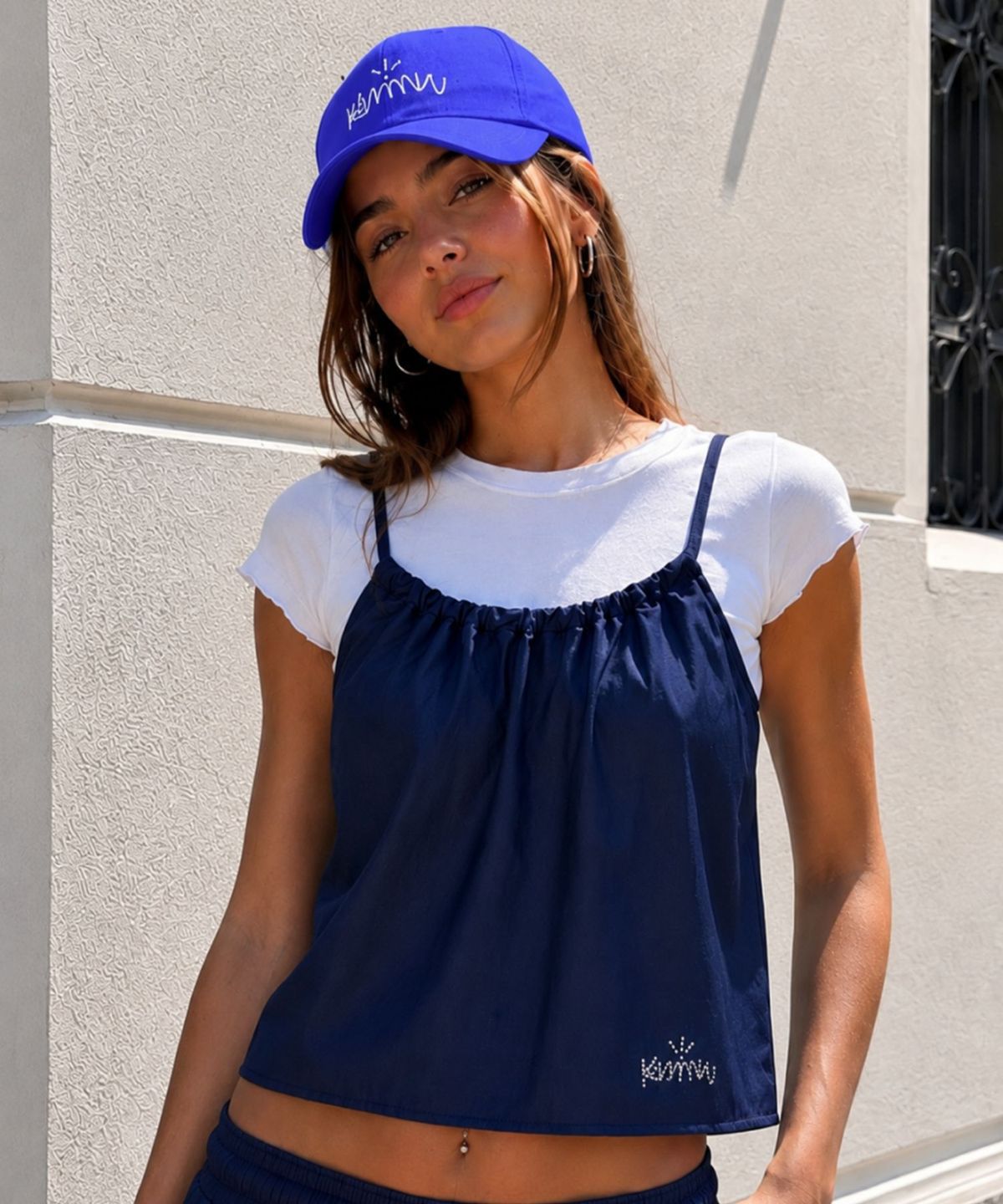 커뮨더웨어(KOMMUNTHEWEAR) KOMMUN SLEEVELESS SET DARK BLUE 커뮨 슬리브리스 세트 다크블루