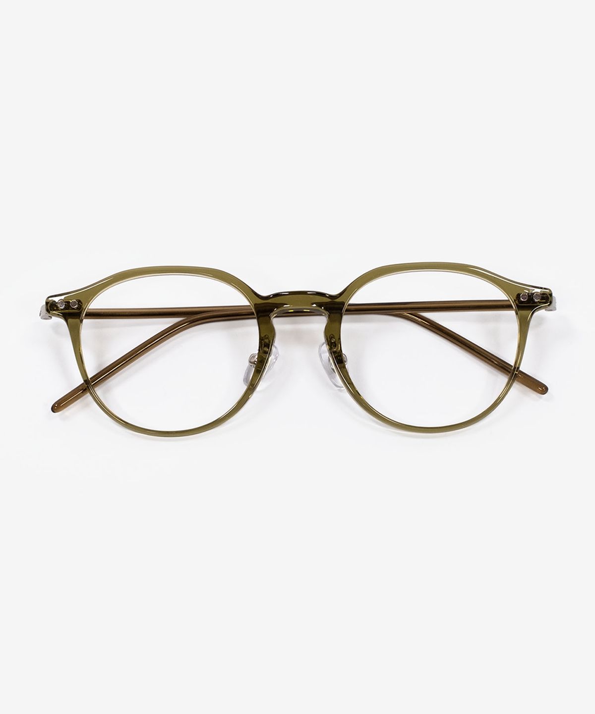 웨어웨어(WEARWHERE) MELO 02 Khaki 블루라이트 차단 안경
