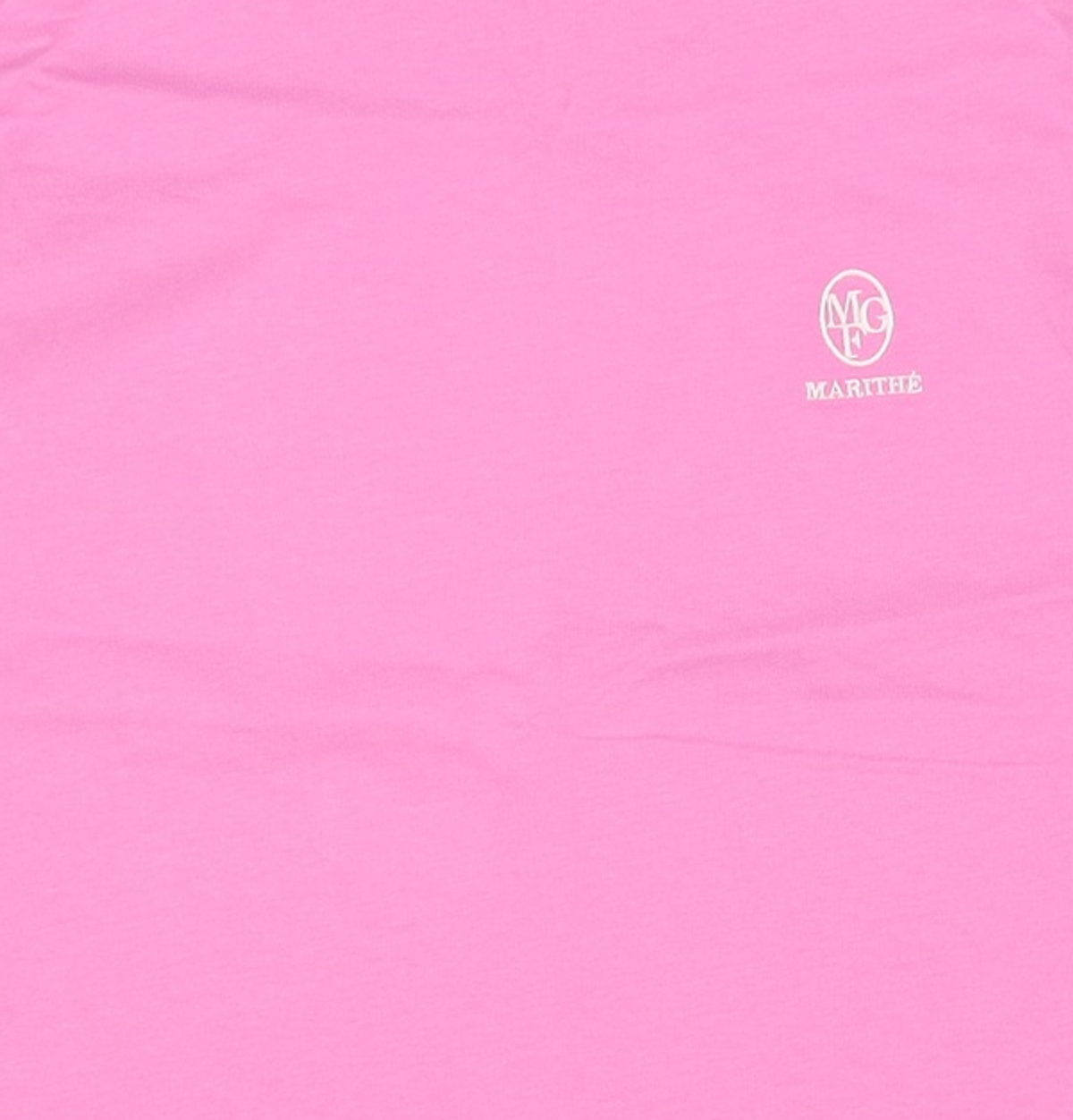 마리떼 프랑소와 저버(MARITHÉ + FRANҪOIS GIRBAUD) W EMBROIDERY LOGO TEE pink M