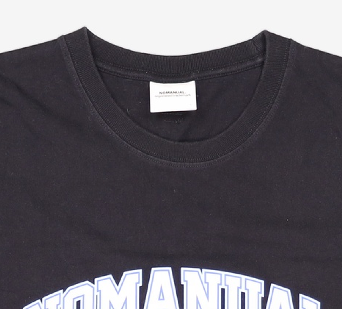노매뉴얼(NOMANUAL) 3T ARCH LOGO T-SHIRT - BLACK L