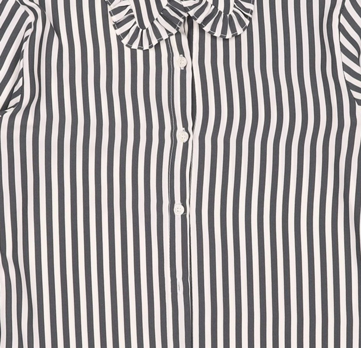 바이바이섭(BIBYSEOB) RUFFLE COLLAR SHIRTS GREY