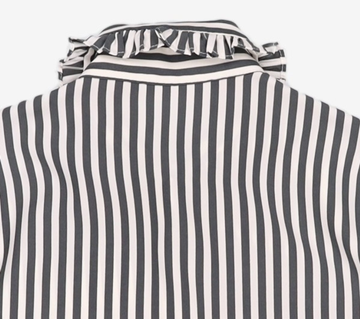 바이바이섭(BIBYSEOB) RUFFLE COLLAR SHIRTS GREY