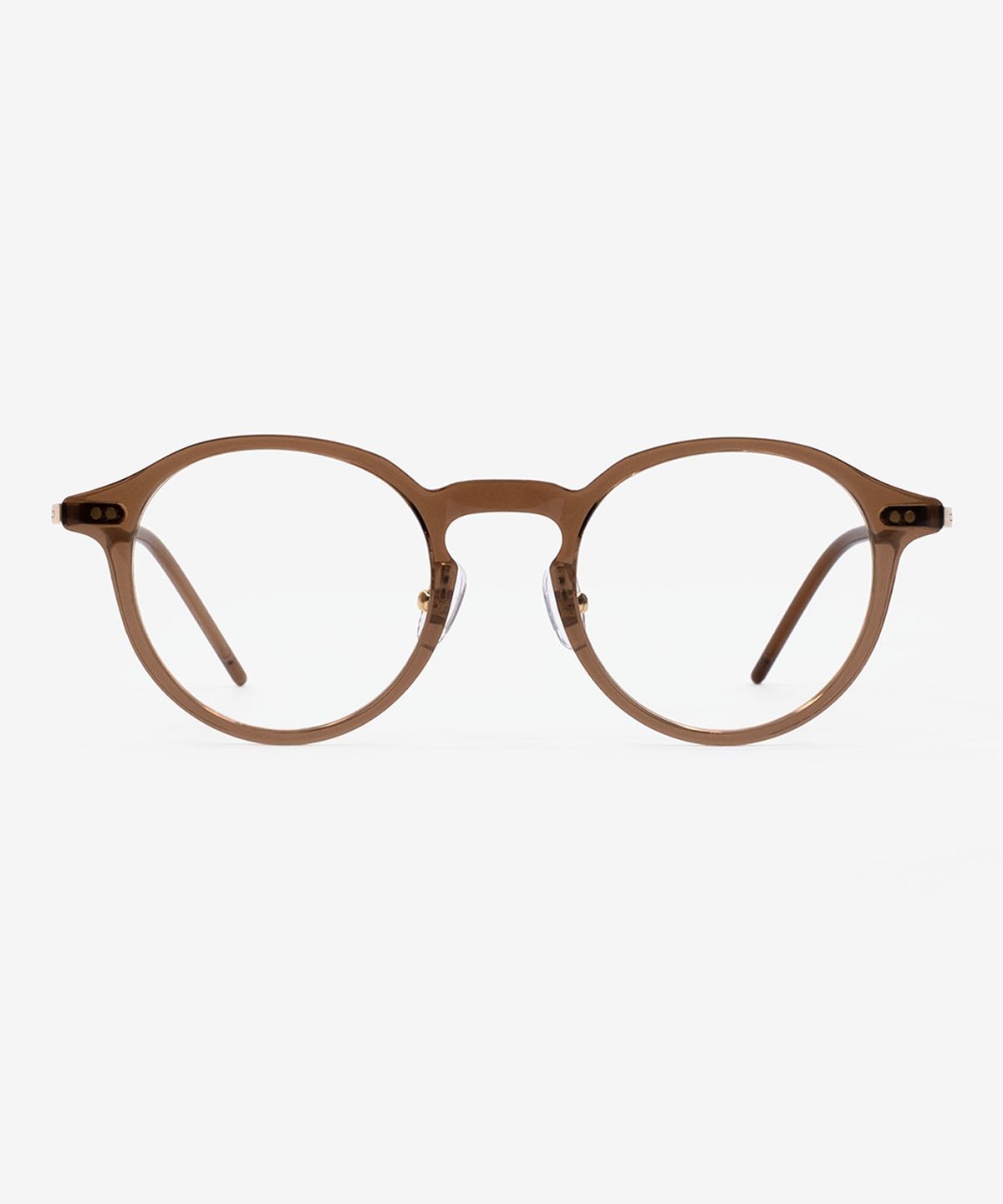 웨어웨어(WEARWHERE) MELO 03 Crystal Brown 블루라이트 차단 안경