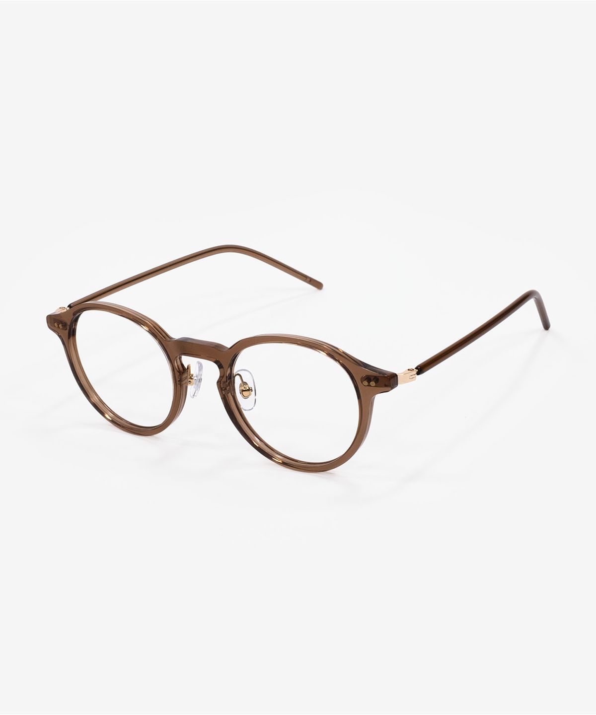 웨어웨어(WEARWHERE) MELO 03 Crystal Brown 블루라이트 차단 안경