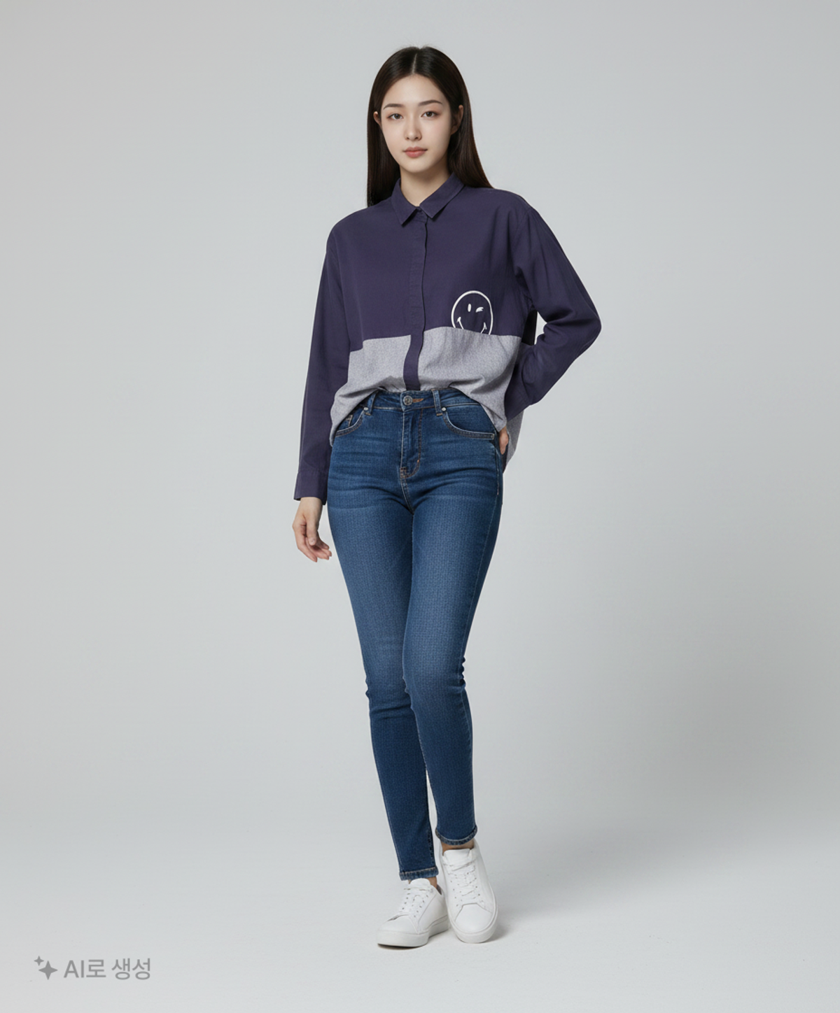 스마일리(SMILEY) 캐주얼 셔츠 100