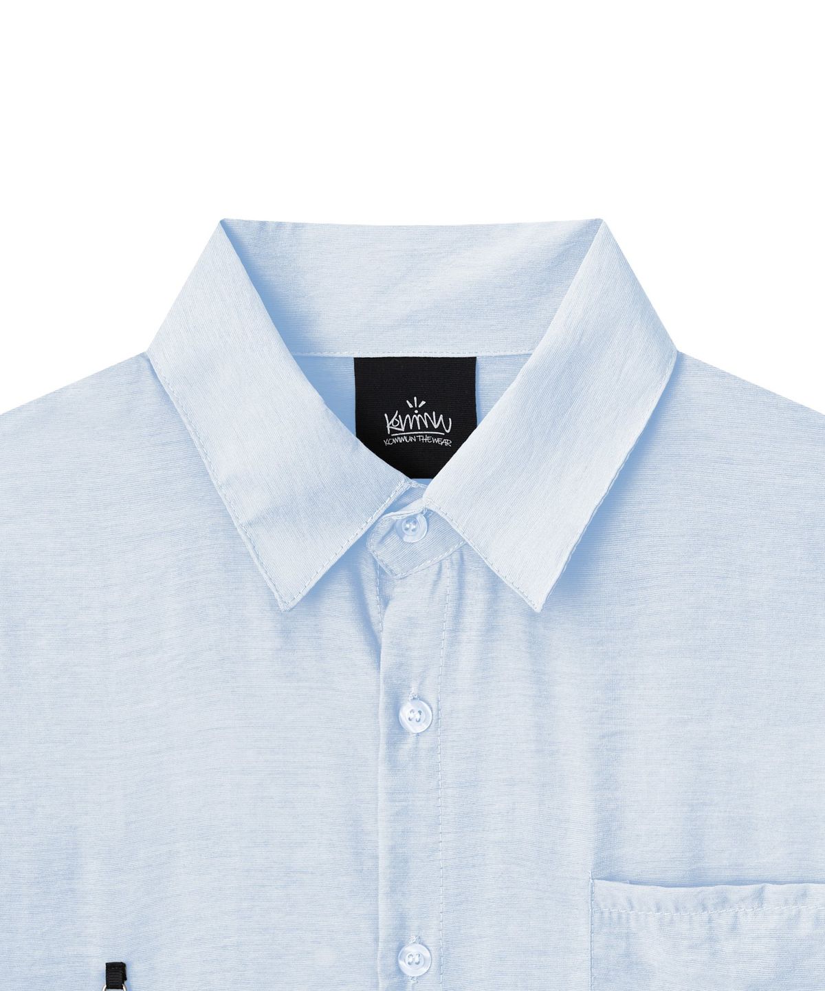 커뮨더웨어(KOMMUNTHEWEAR) KOMMUN SHIRTS SHORTS SET POWDER BLUE 커뮨 셔츠 숏츠 세트 파우더블루