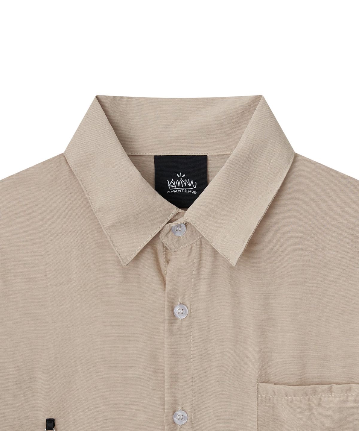 커뮨더웨어(KOMMUNTHEWEAR) KOMMUN SHIRTS SHORTS SET BEIGE 커뮨 셔츠 숏츠 세트 베이지