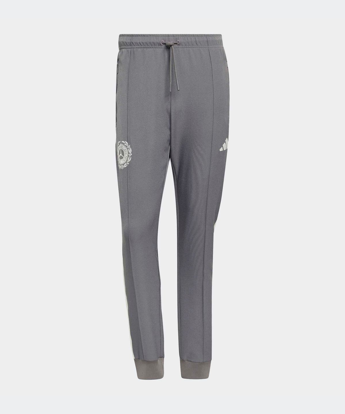 아디다스(ADIDAS) 메르세데스 - AMG F1 팀 실버 애로우 아이콘 남성 트랙 팬츠 - 그레이:화이트 / KR3571