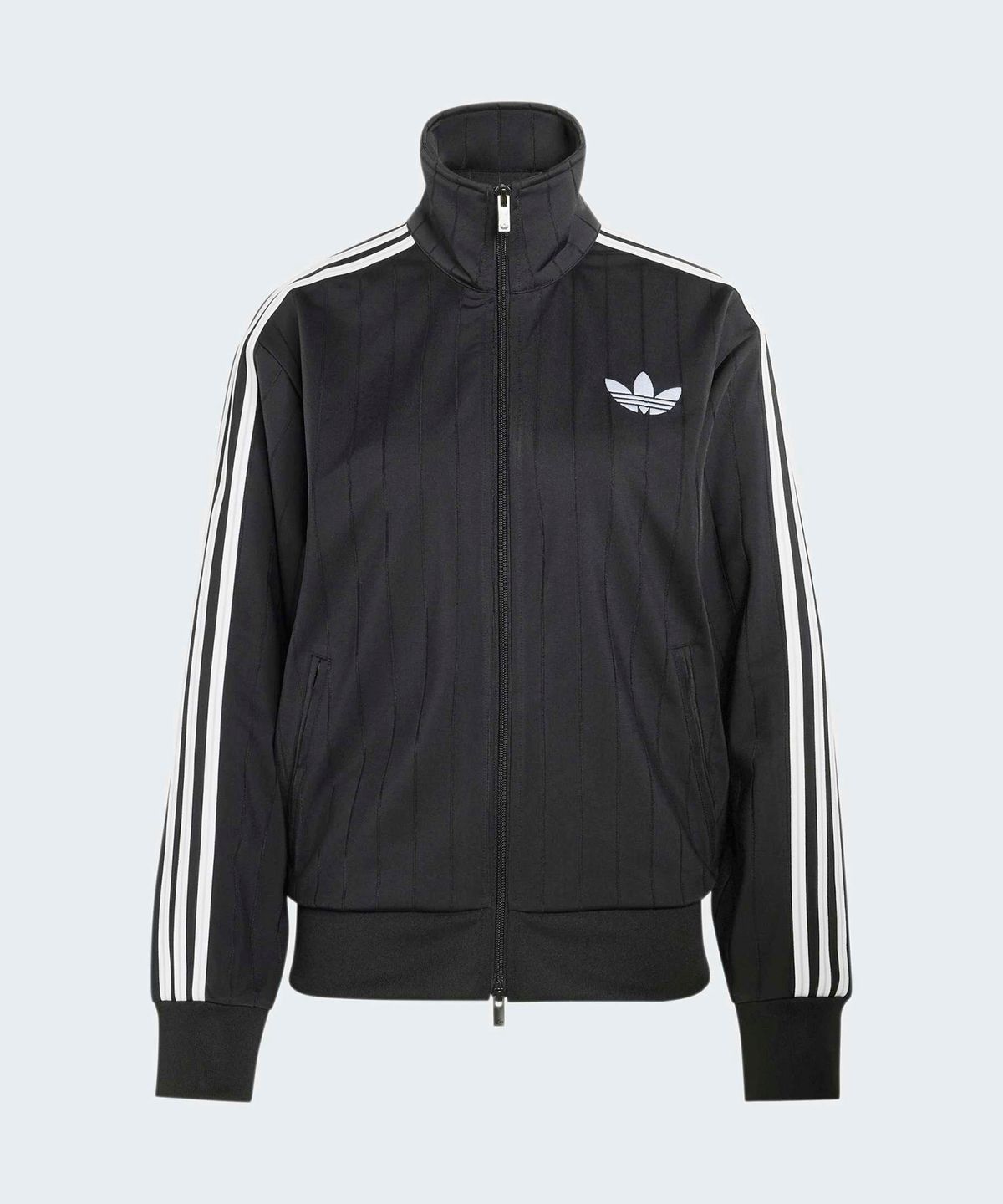 아디다스(ADIDAS) 핀스트라이프 파이어버드 루즈 트랙탑 - 블랙:화이트 / KS6786