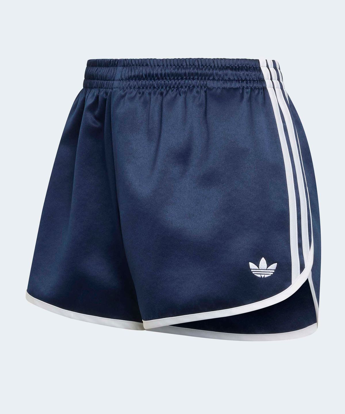 아디다스(ADIDAS) 새틴 3S 스프린터 숏 팬츠 - 나이트인디고:화이트 / KS9852