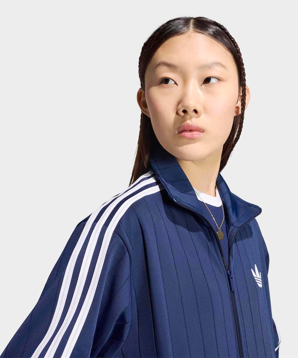 아디다스(ADIDAS) 핀스트라이프 파이어버드 루즈 트랙탑 - 나이트인디고:화이트 / KS9983