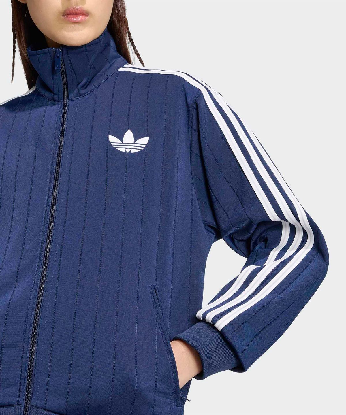 아디다스(ADIDAS) 핀스트라이프 파이어버드 루즈 트랙탑 - 나이트인디고:화이트 / KS9983