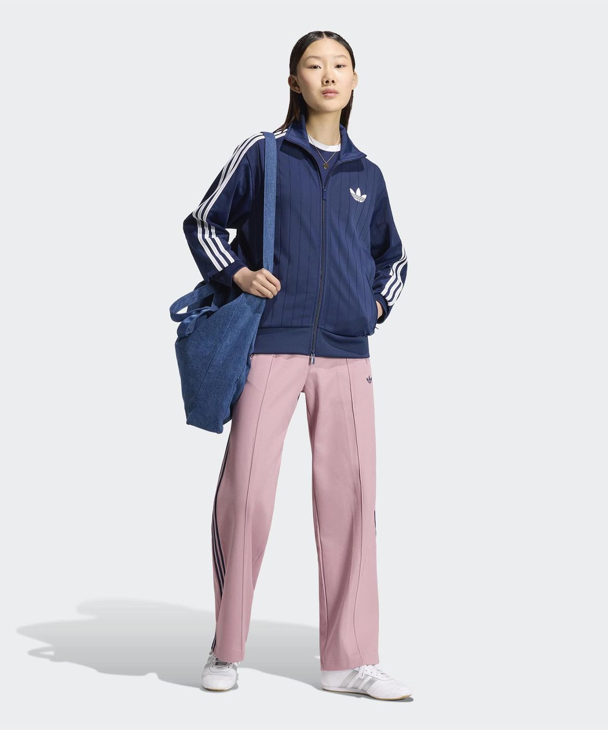 아디다스(ADIDAS) 핀스트라이프 파이어버드 루즈 트랙탑 - 나이트인디고:화이트 / KS9983