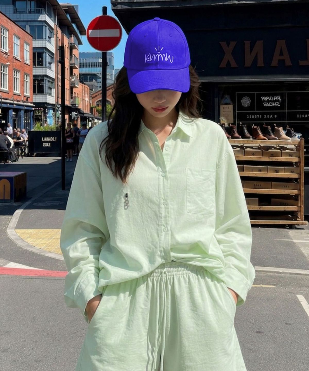 커뮨더웨어(KOMMUNTHEWEAR) KOMMUN SHIRTS SHORTS SET MINT 커뮨 셔츠 숏츠 세트 민트