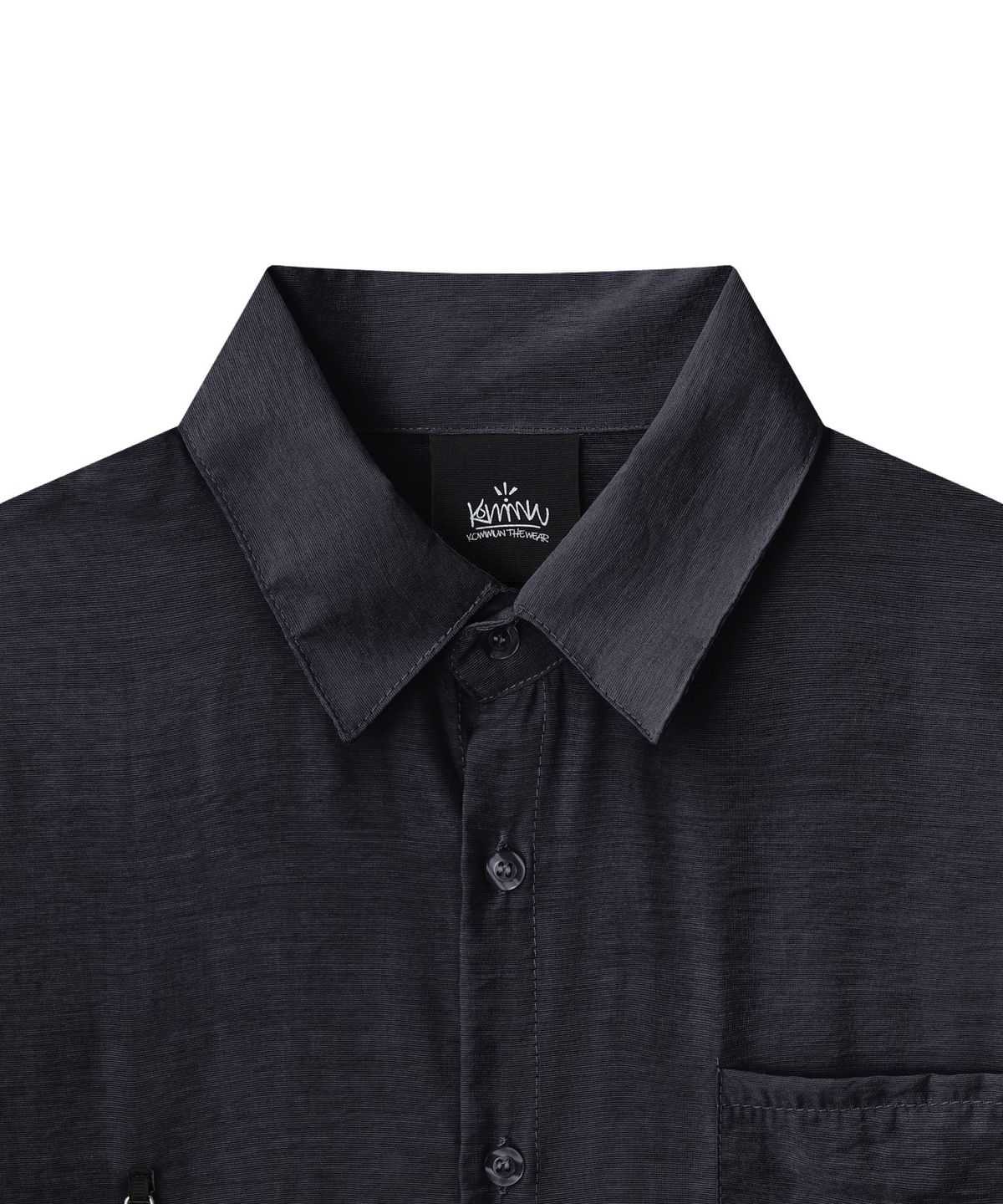 커뮨더웨어(KOMMUNTHEWEAR) KOMMUN SHIRTS SHORTS SET BLACK 커뮨 셔츠 숏츠 세트 블랙