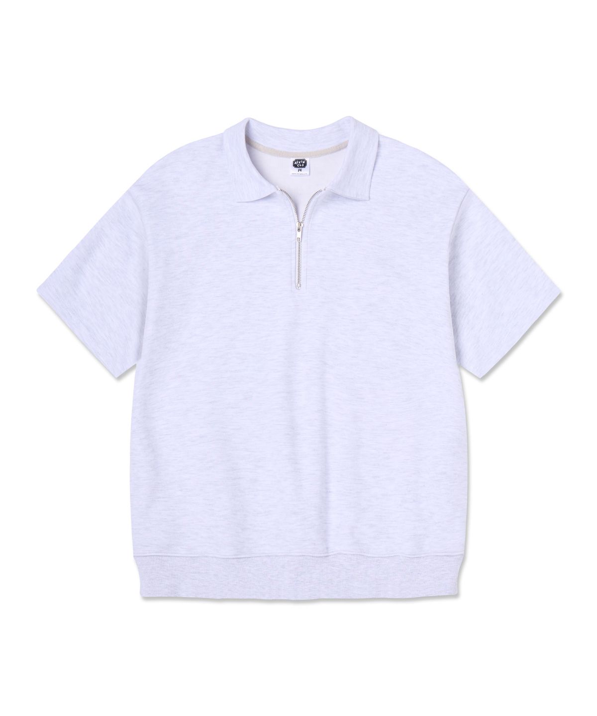앨빈클로(ALVINCLO) 무지 카라 반집업 반팔티 AST3681 (4COLOR)