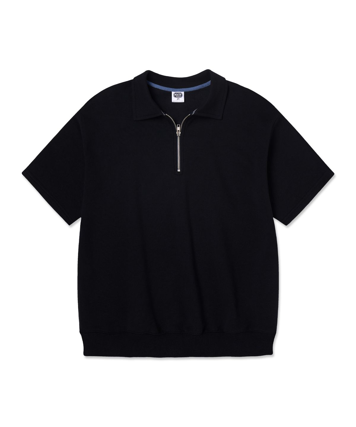 앨빈클로(ALVINCLO) 무지 카라 반집업 반팔티 AST3681 (4COLOR)