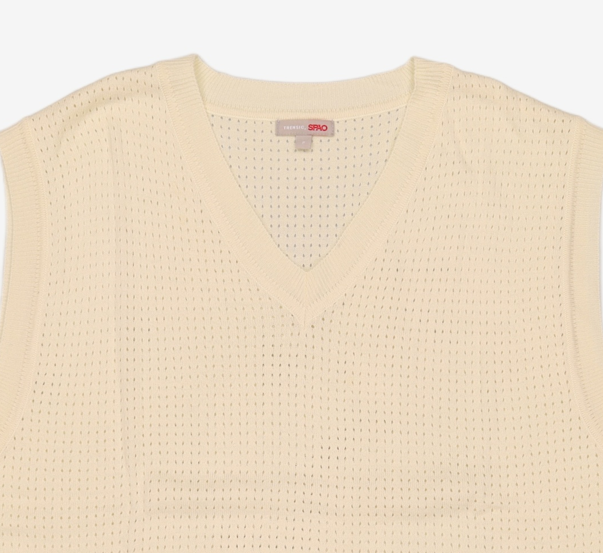 스파오(SPAO) (QR) 오버핏 펀칭 베스트_SPKVC49C91 FREE