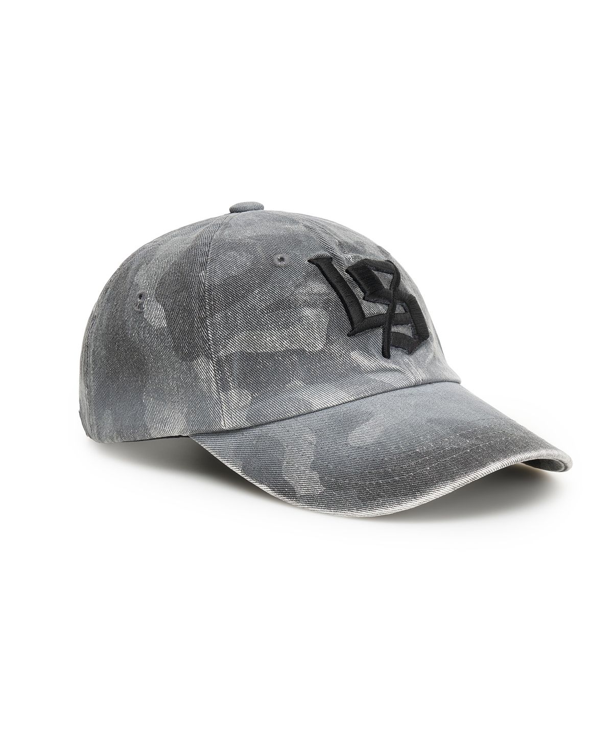 르바세(LEVASSE) Gothic Logo Washed  Ball Cap_Gray Camo