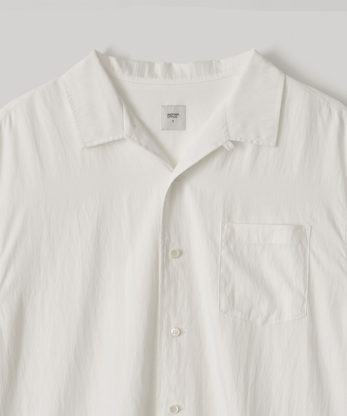 어나더 오피스(ANOTHER OFFICE) Italian Collar Shirt (Off White)