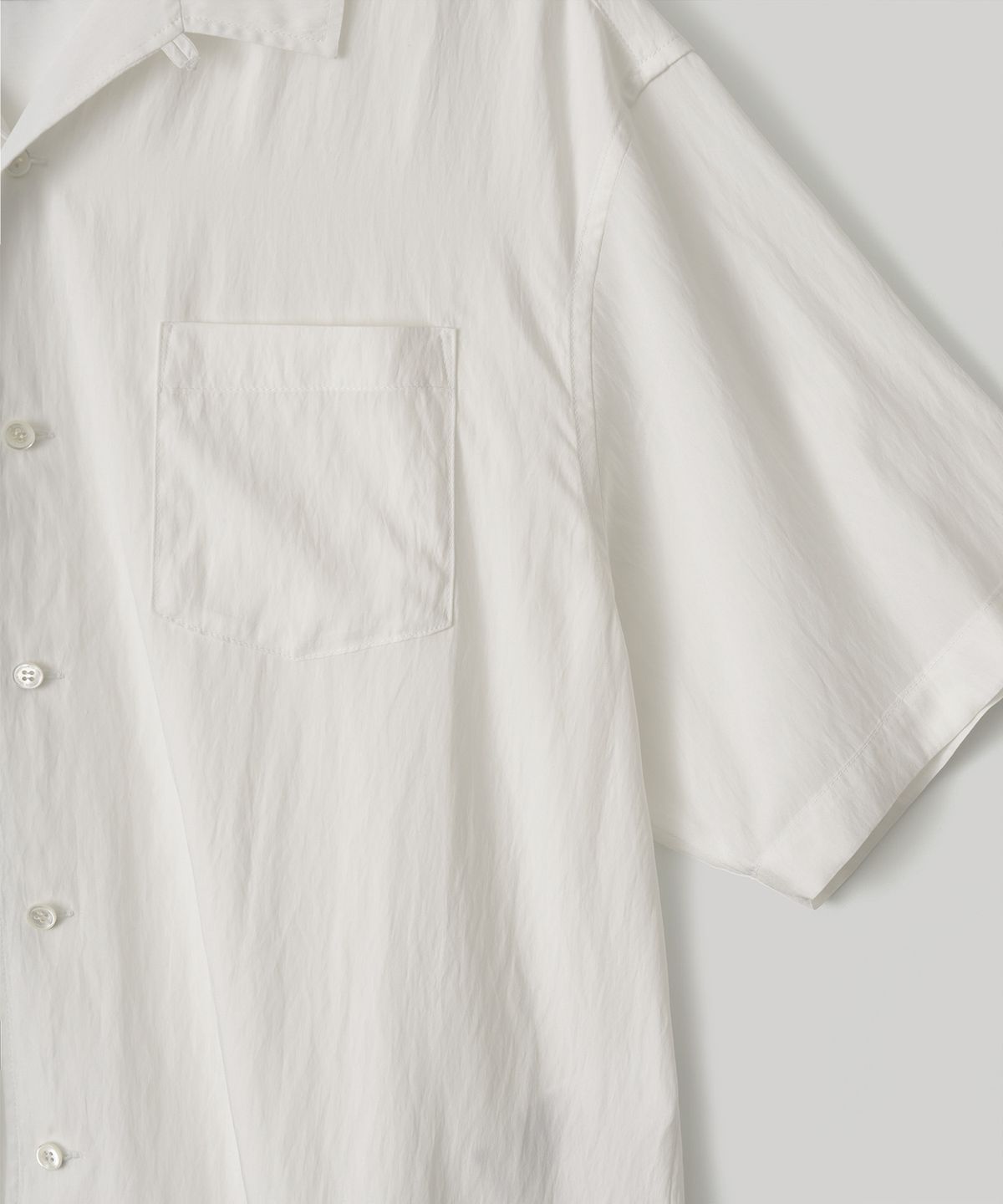 어나더 오피스(ANOTHER OFFICE) Italian Collar Shirt (Off White)