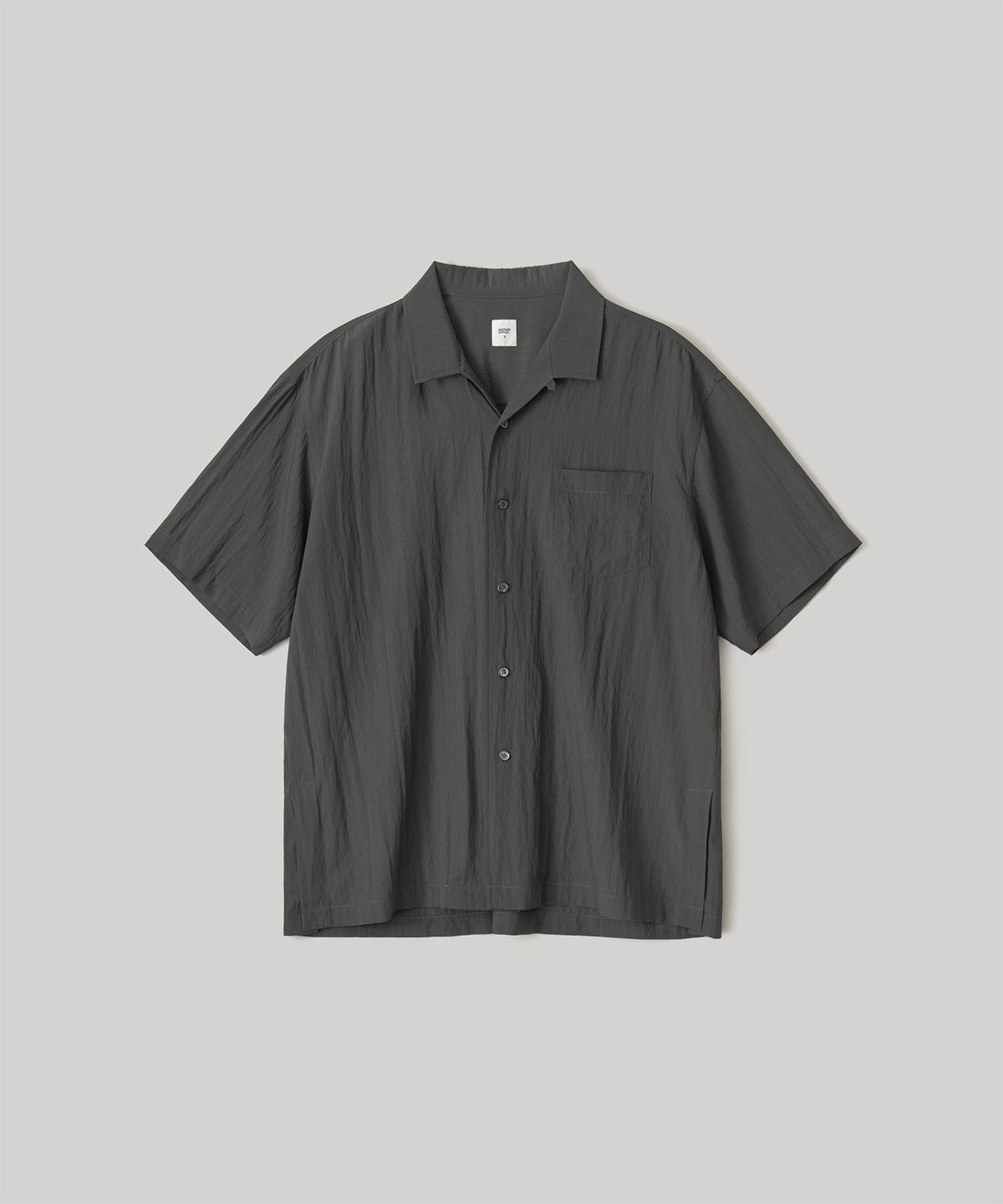 어나더 오피스(ANOTHER OFFICE) Italian Collar Shirt (Charcoal)