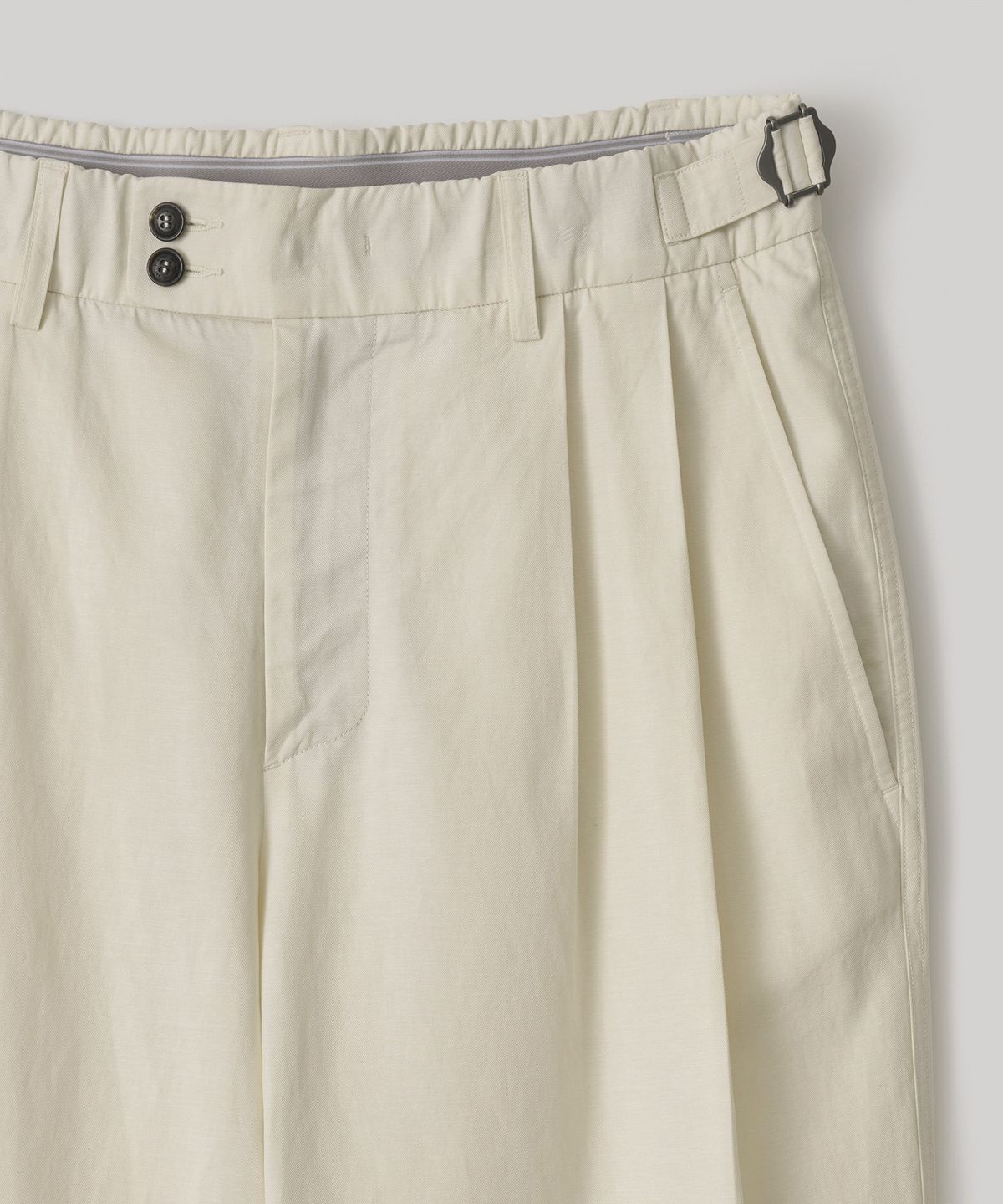 어나더 오피스(ANOTHER OFFICE) Santiago Linen Pants Flexible (Natural Linen)