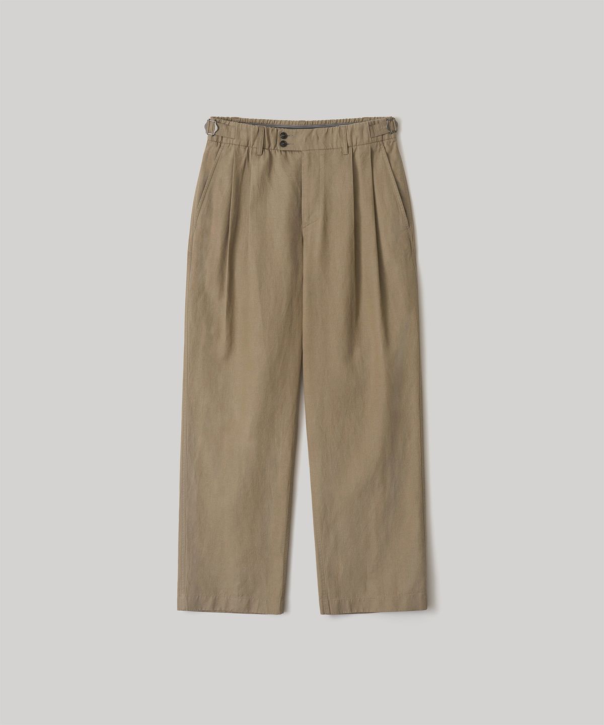어나더 오피스(ANOTHER OFFICE) Santiago Linen Pants Flexible (Khaki)