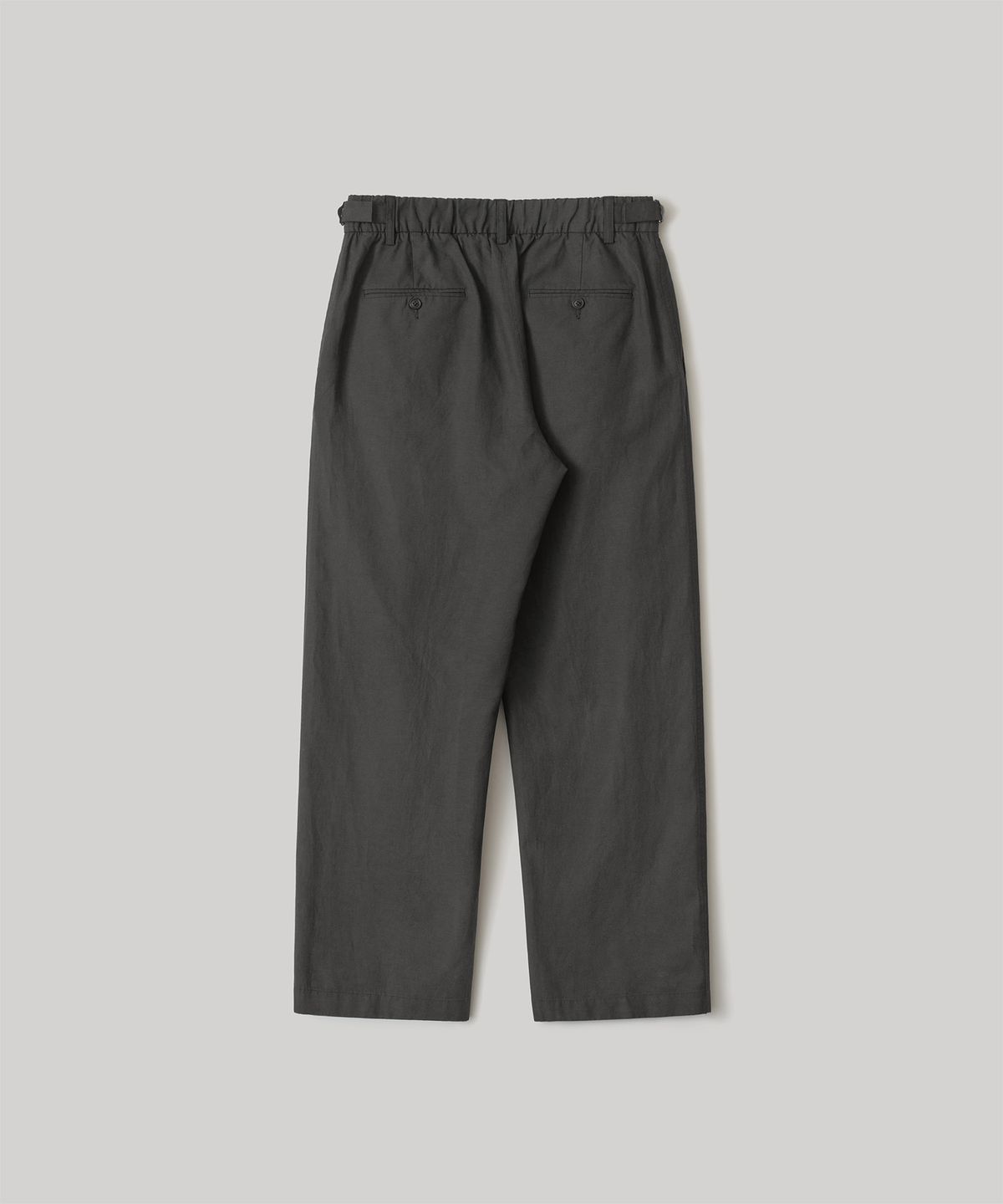 어나더 오피스(ANOTHER OFFICE) Santiago Linen Pants Flexible (Almost Black)