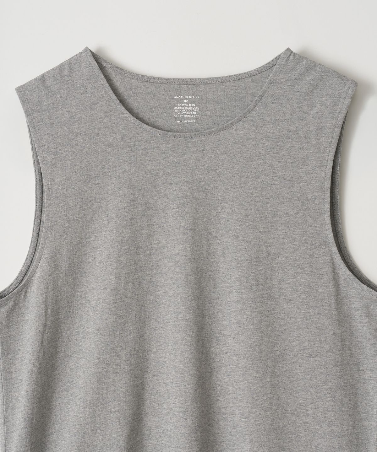 어나더 오피스(ANOTHER OFFICE) Mellow Sleeveless Tee (Heather Gray)