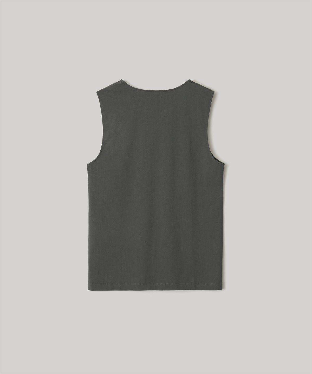 어나더 오피스(ANOTHER OFFICE) Mellow Sleeveless Tee (Charcoal)