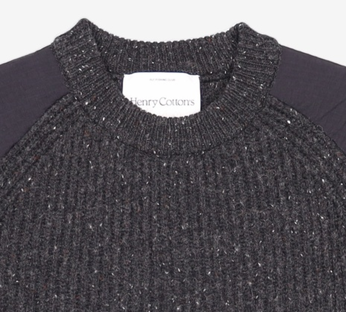 헨리코튼(HENRY COTTONS) [Fly Fishing Club] Fisherman s crewneck sweater_AZWAW24200BEX 100