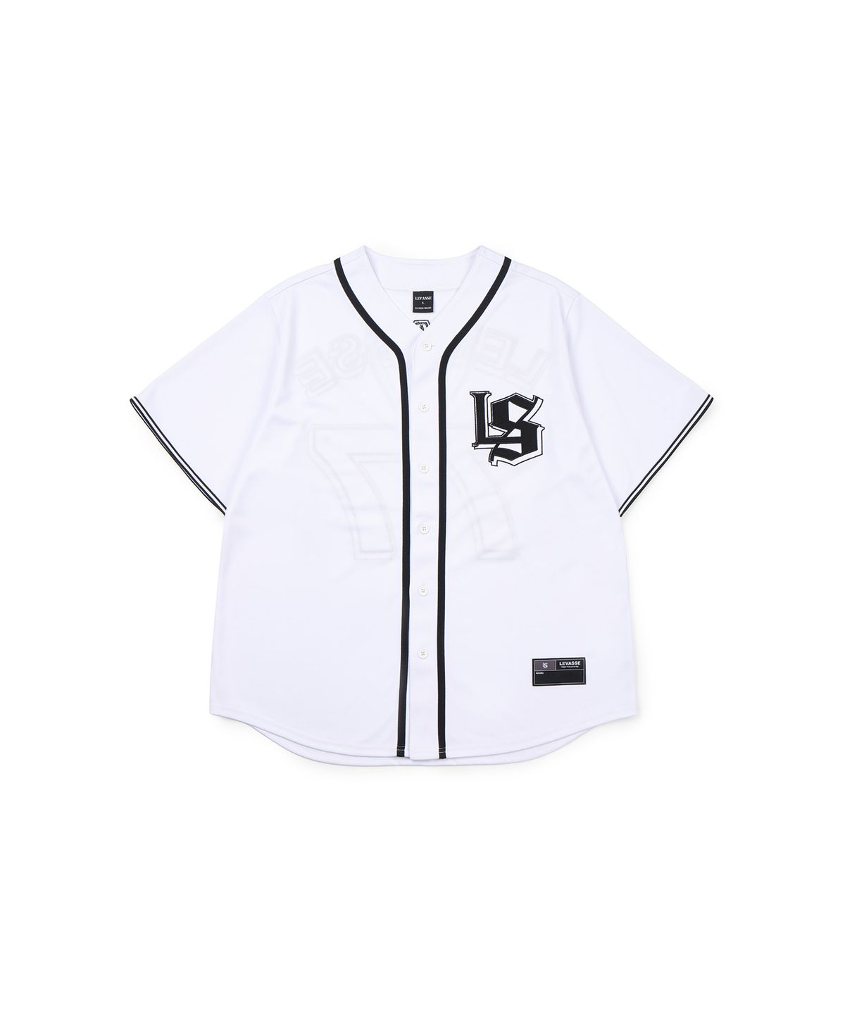 르바세(LEVASSE) Mesh Baseball Regular-fit Jersey_White