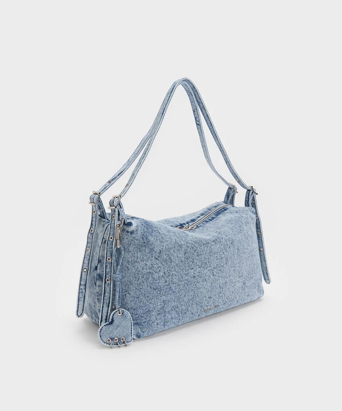 찰스앤키스(CHARLES & KEITH) 레이 데님 슬라우치 숄더백 CK2-20782876-1