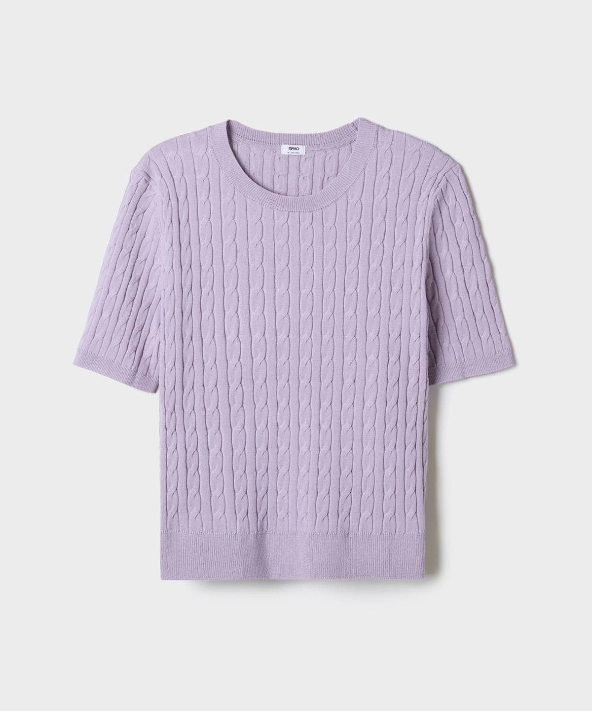 스파오(SPAO) [COOL] 썸머 케이블 반팔니트 (RE)_SPKWG38G01