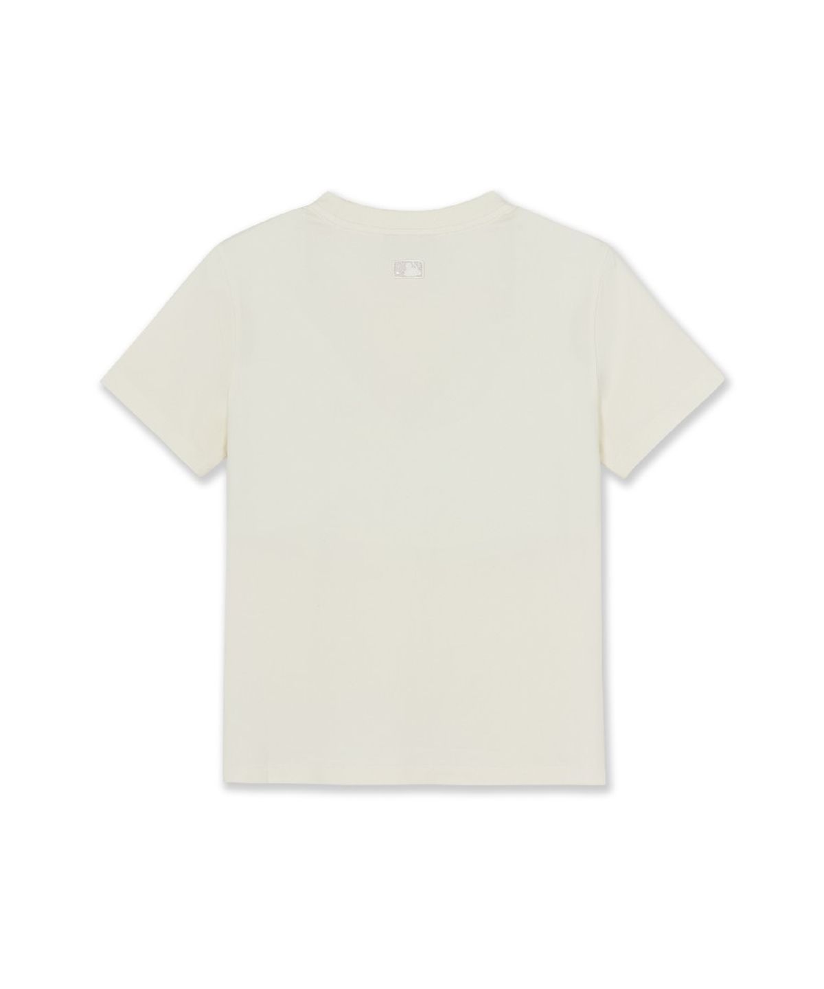 엠엘비(MLB) 여성 베이직 스몰로고 슬림핏 반팔 티셔츠 NY (Cream)