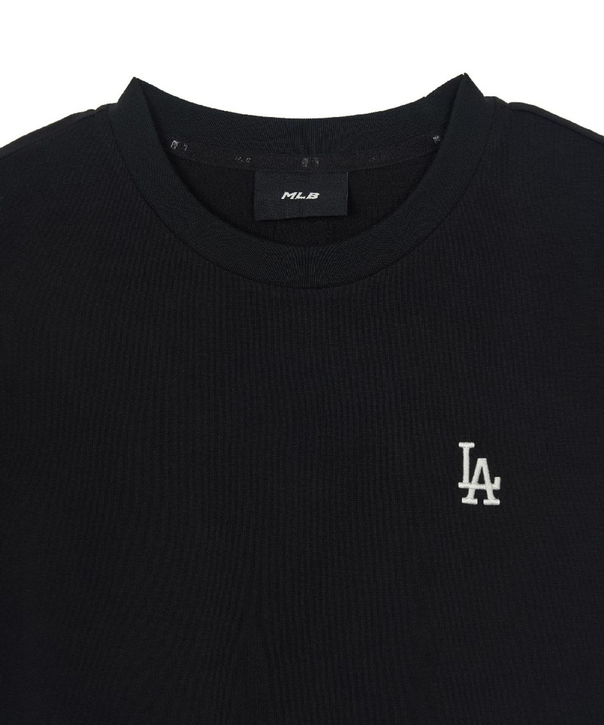 엠엘비(MLB) 여성 베이직 스몰로고 슬림핏 반팔 티셔츠 LA (Black)