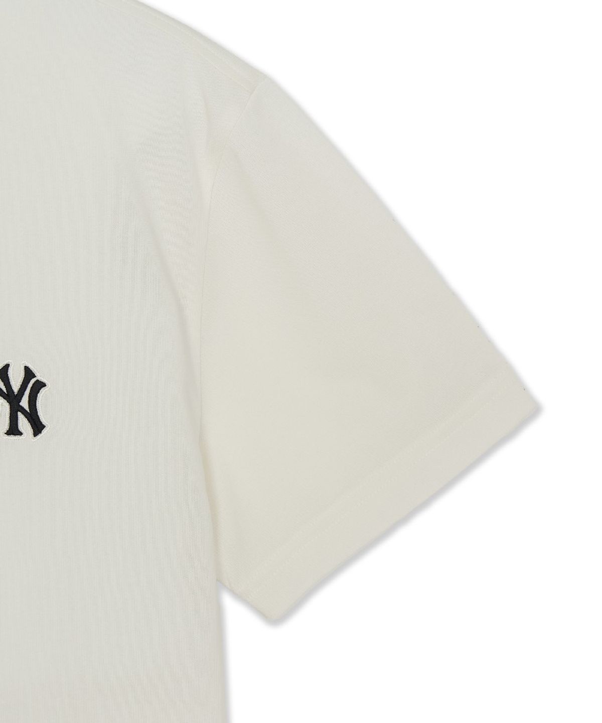 엠엘비(MLB) 베이직 스몰로고 레귤러핏 반팔 티셔츠 NY (Ivory)