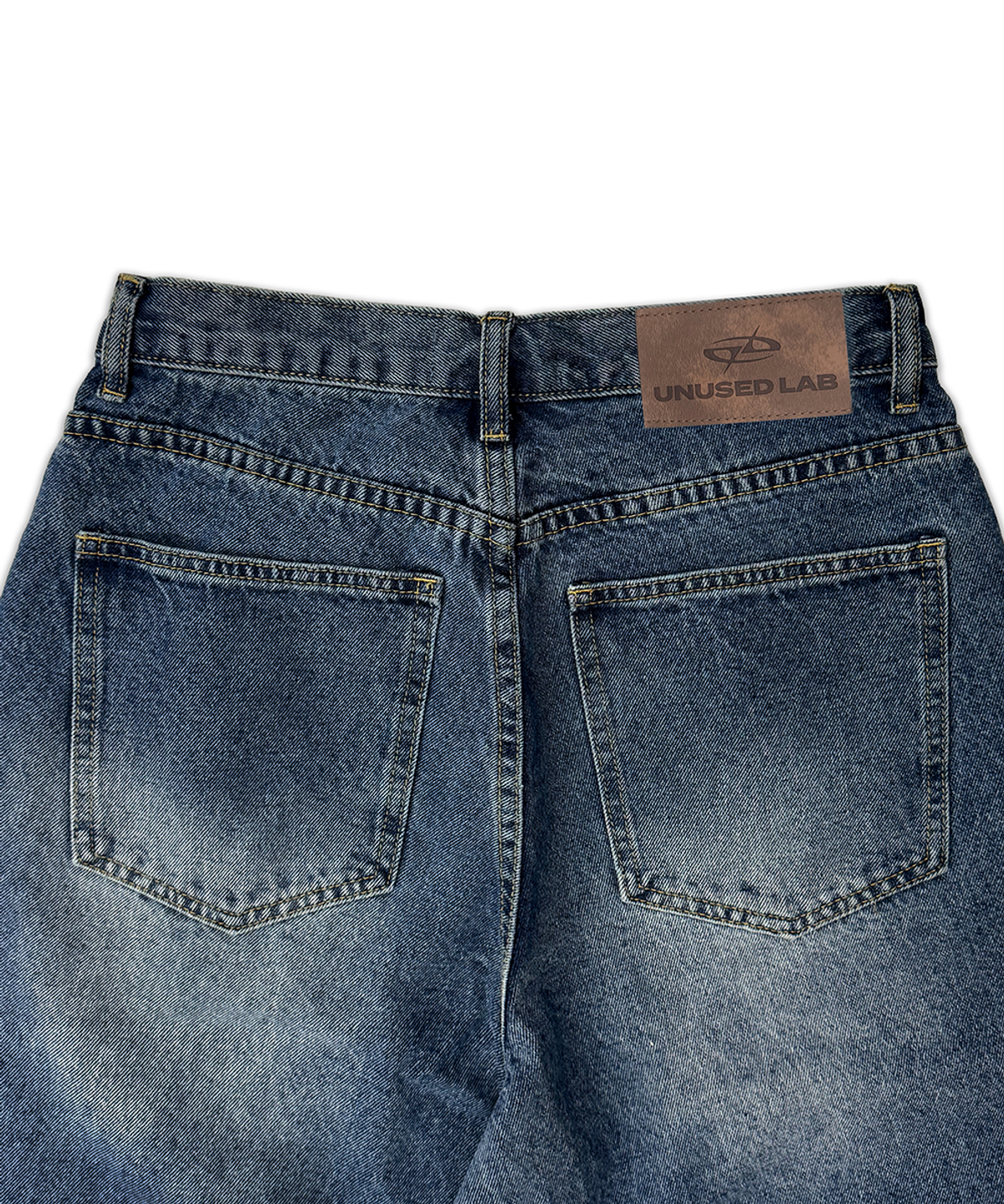 언유즈랩(UNUSEDLAB) (UNISEX) 버뮤다 데님 [블루]
