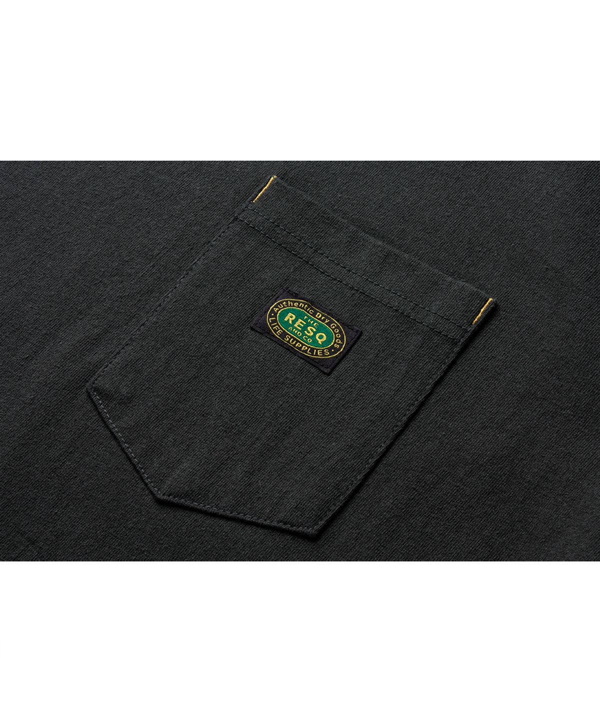 더 레스큐(THE RESQ) YOSEMITE POCKET TEE [CHARCOAL GREEN SHADE]