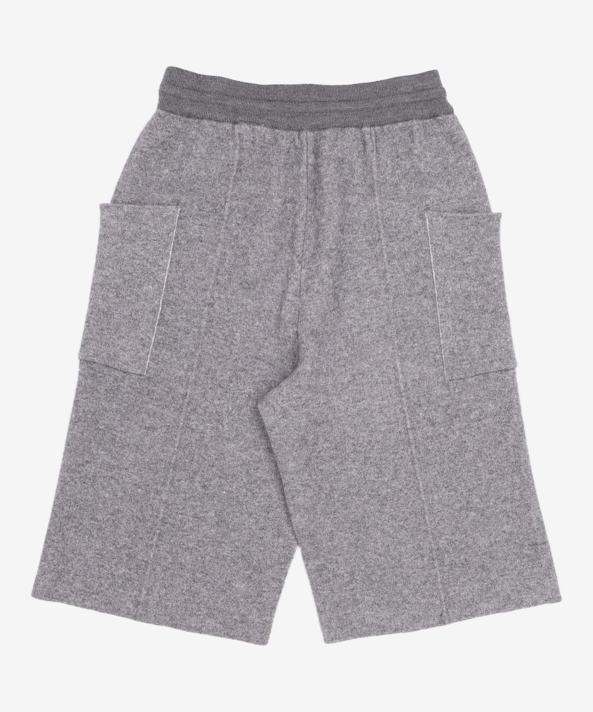 우마뭉(UMARMUNG) Blue fox double faced half pants_Heather Grey M