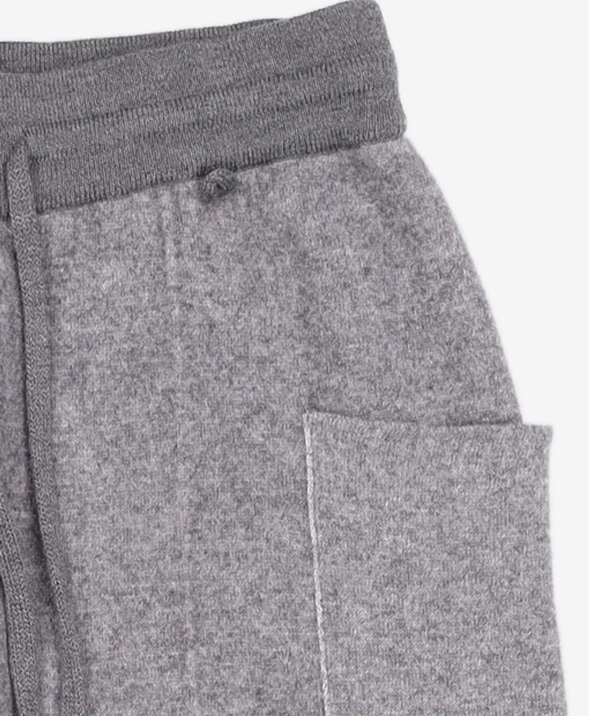 우마뭉(UMARMUNG) Blue fox double faced half pants_Heather Grey M