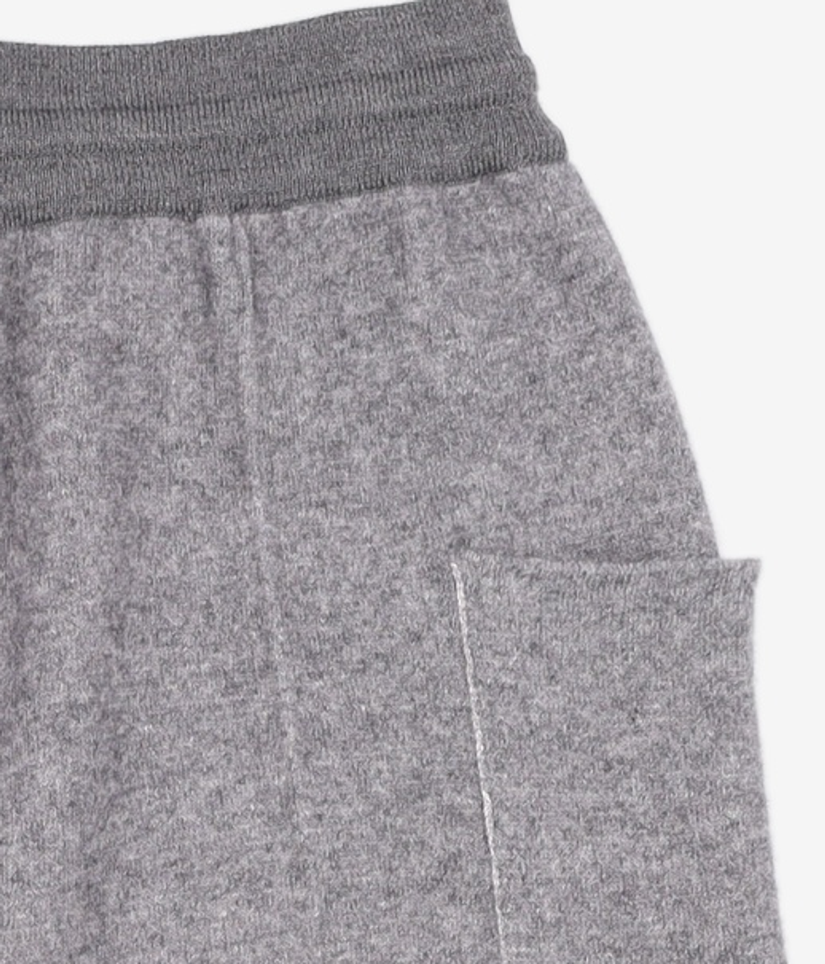 우마뭉(UMARMUNG) Blue fox double faced half pants_Heather Grey M